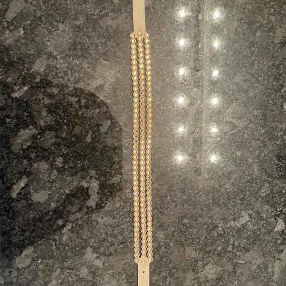 SWAROVSKI GOLD TOUCHSTONE CRYSTAL BRACELET - Picture 3 of 4